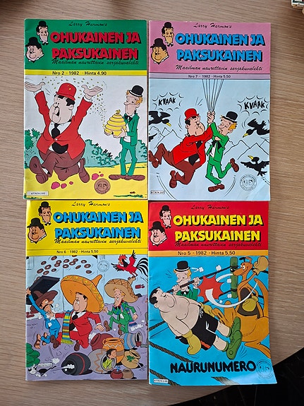 Ohukainen ja Paksukainen -sarjiksia