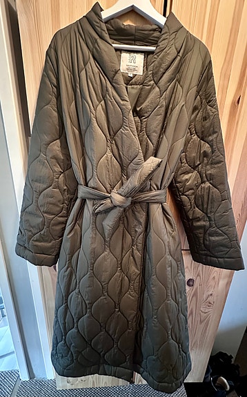 R-Collection pitkä takki vihreä S