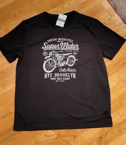 Harmaa T-paita, XL