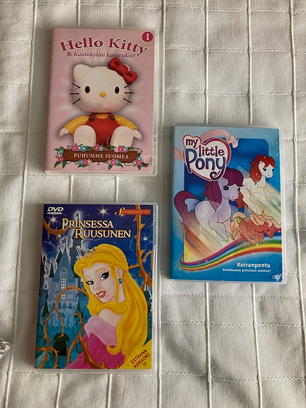 Lasten DVD / Hello Kitty, Prinsessa Ruusunen ja My little Pony