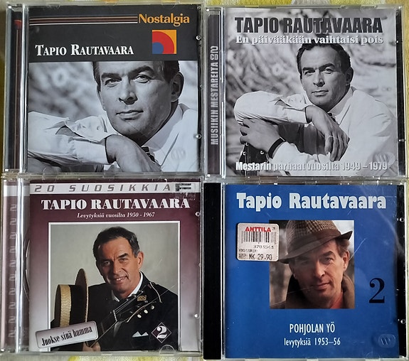 TAPIO RAUTAVAARAN CD-LEVYJÄ 4 KPL