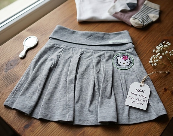 H&M Hello Kitty harmaa vekkihame - 128