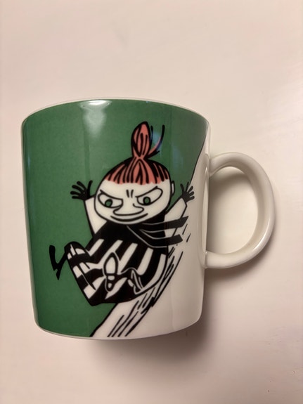 Muumimuki Pikku Myy vihreä (Made in Finland -tarralla)