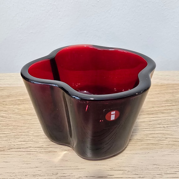 UUSI Punainen Iittala Aalto -kynttilälyhty / tuikku