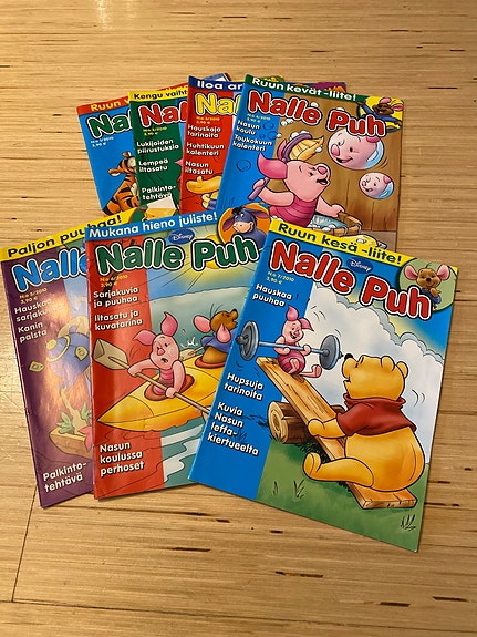Nalle Puh lehtiä