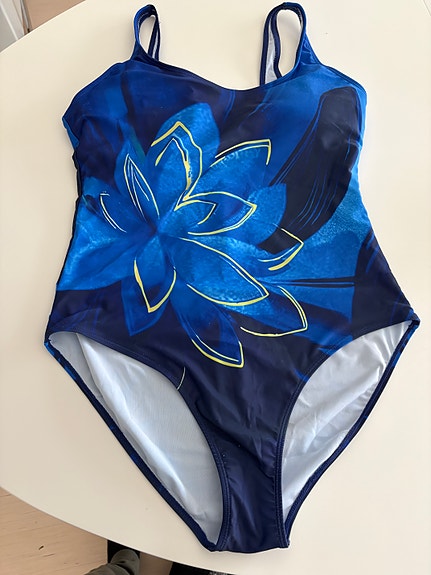 Naisten uimapuku sininen XL, uusi