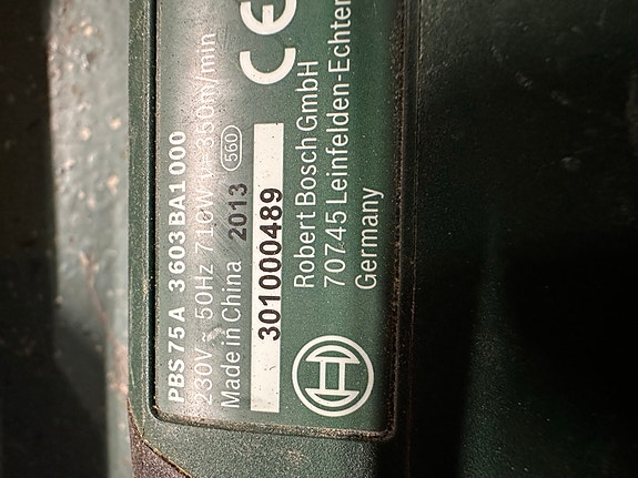 Bosch PBS 75 A nauhahiomakone ja nauhapaketit