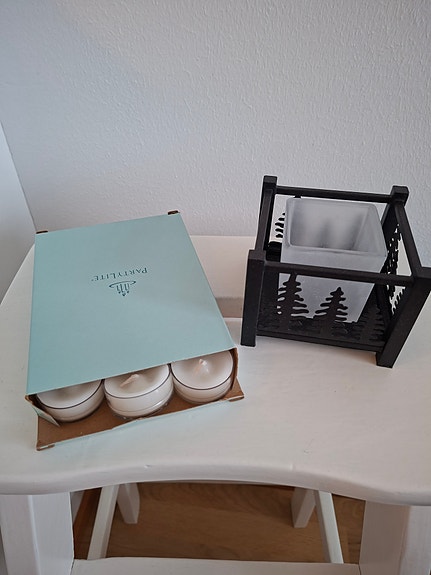 PartyLite kynttilälyhty ja tuikkivat