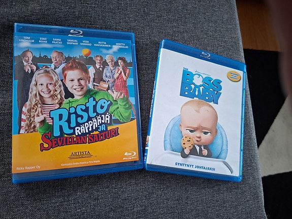 Risto Räppääjä ja Boss Baby blue-rayt