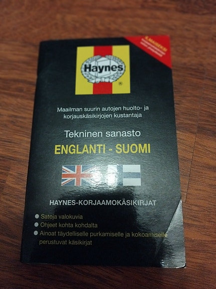 Haynes tekninen sanasto Englanti-Suomi m