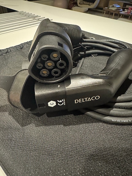 Deltaco E-Charge, latauskaapeli Type 2, 1-vaihe, 16A, 5m