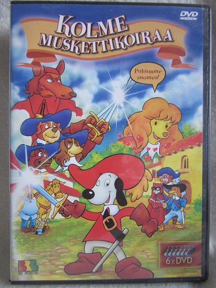 Kolme Muskettikoiraa dvd box