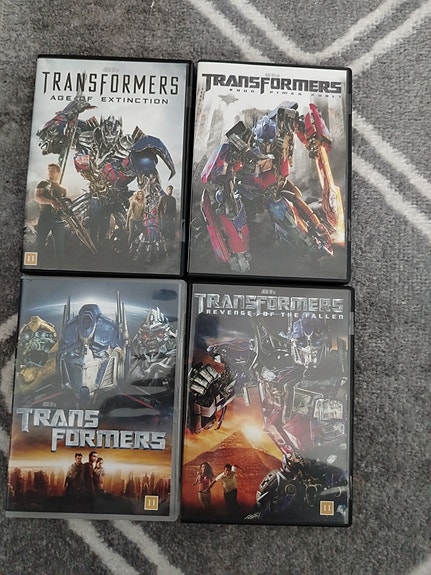 Transformers elokuvia DVD