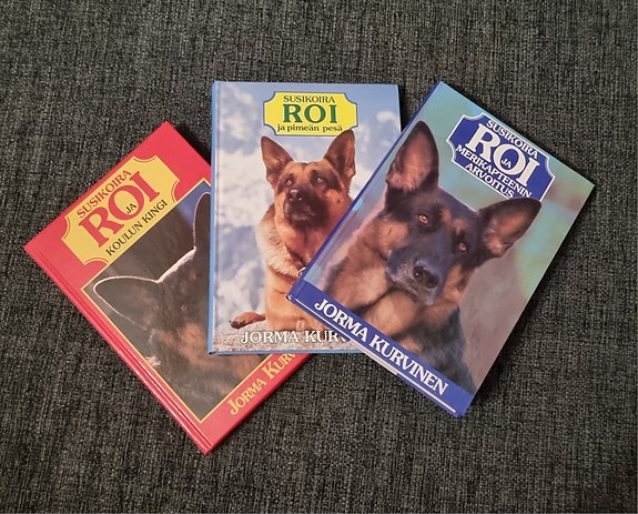 Hyväkuntoiset Susikoira Roi kirjat