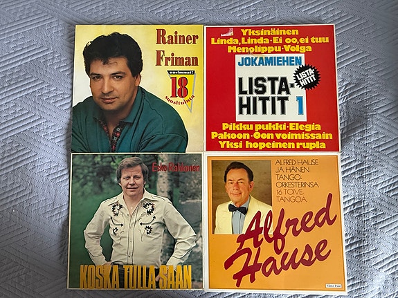 Rainer Friman / Listahitit / Alfred Hause / Esko Rahkonen LP-levyt kokoelma