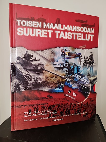 Toisen maailmansodan suuret taistelut kirja ja DVD