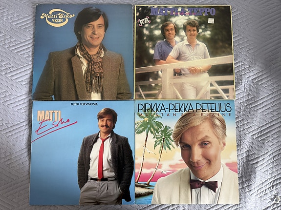 Matti Esko, Matti ja Teppo, Pirkka Pekka Petelius LP levyt