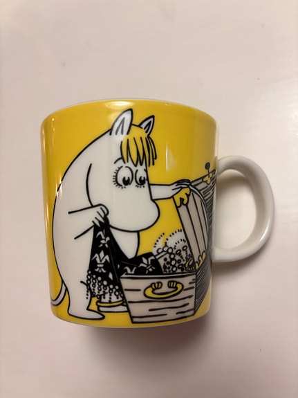 Muumimuki Niiskuneiti keltainen (Made in Finland -tarralla)