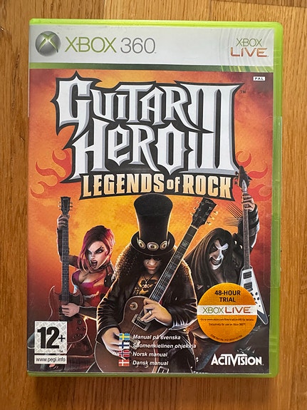 Guitar Hero III Legends of Rock Xbox 360 -peli