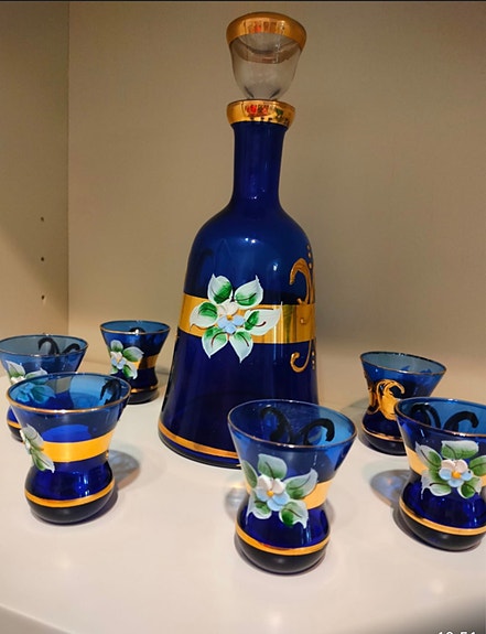 Murano-lasi karahvisarja, vintage