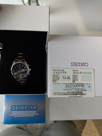 Seiko chronograph rannekello