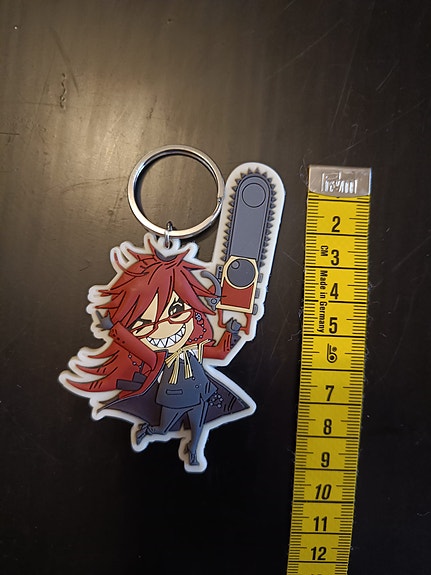 Grell Sutcliff keychain Kuroshitsuji Black Butler käyttämätön