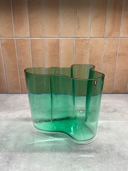 Iittala Aalto maljakko vihreä 16cm