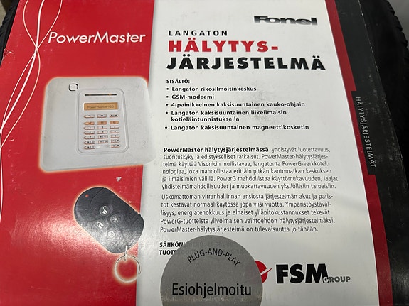 Powermaster langaton hälytysjärjestelmä