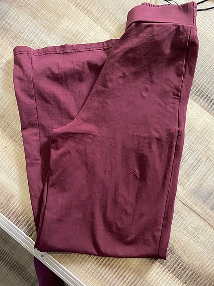 Finnwear housut naiset S violetti/viininpunainen puuvilla