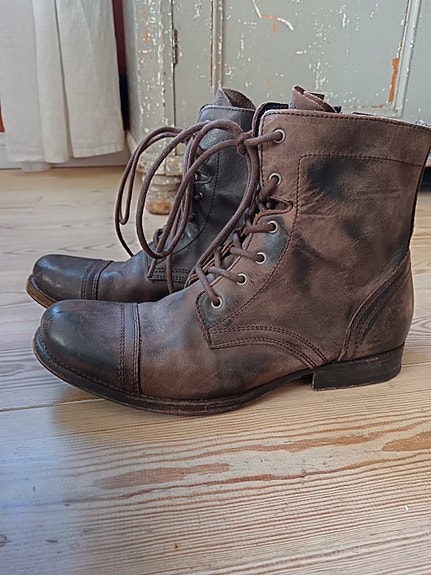AllSaints nahkakengät saappaat ruskea 42
