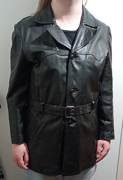Miesten vintage nahkatakki