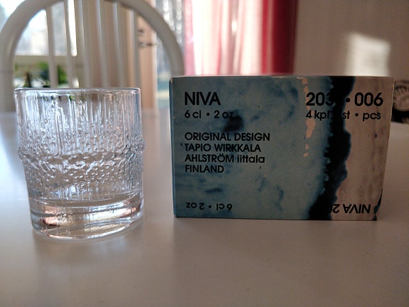 Iittalan Niva 6cl lasit 4kpl