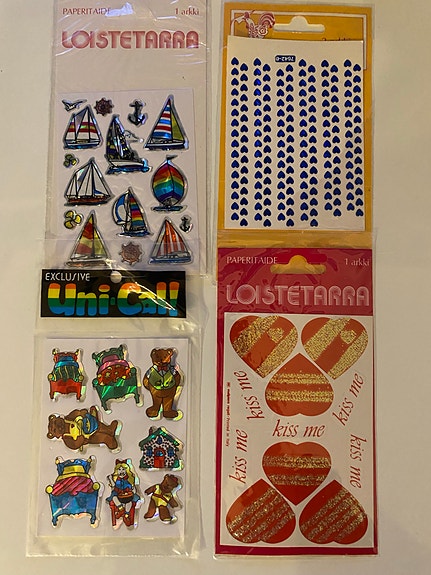 Vintage tarra arkit 4 kpl