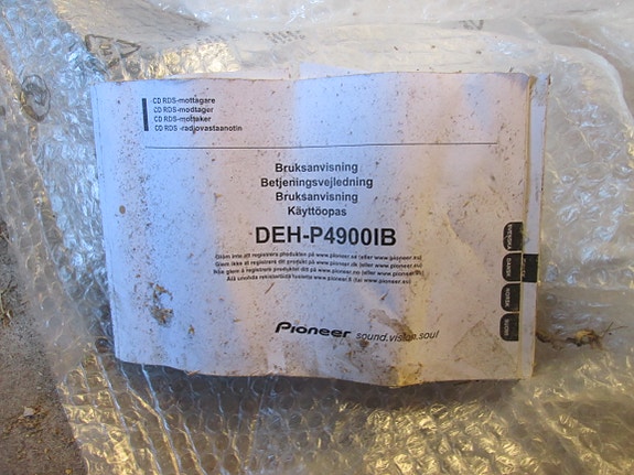 Pioneer Cd radion käyttöohjekirja