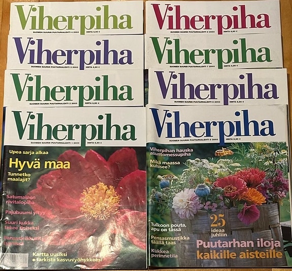Viherpiha lehti vuosikerta 2003, numerot 1-8