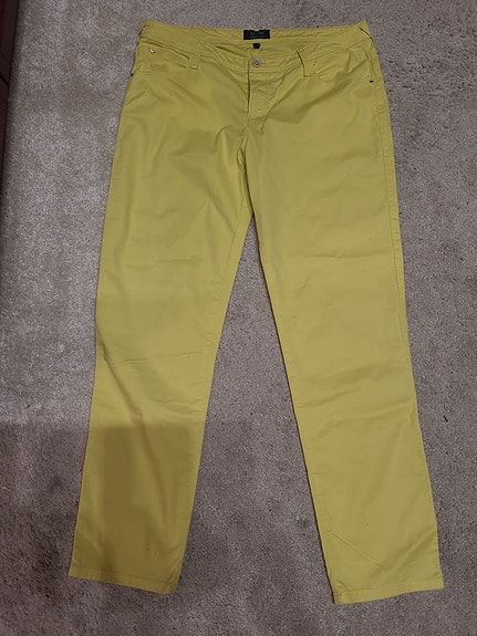 upeat keltaiset Armani Jeans housut