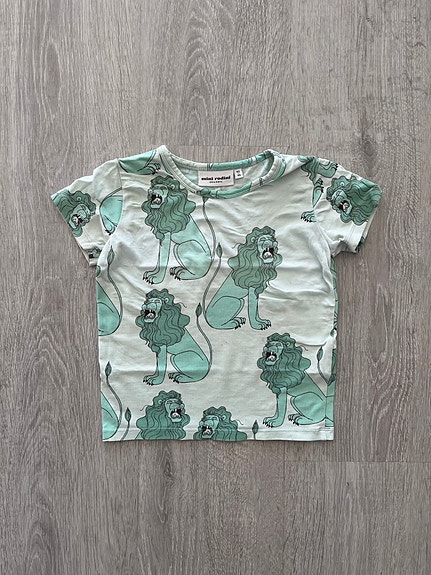 Mini Rodini vihreä leijona t-paita 92/98