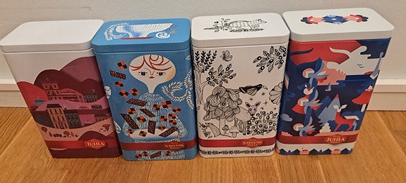 Paulig Juhla Mokka peltirasiat