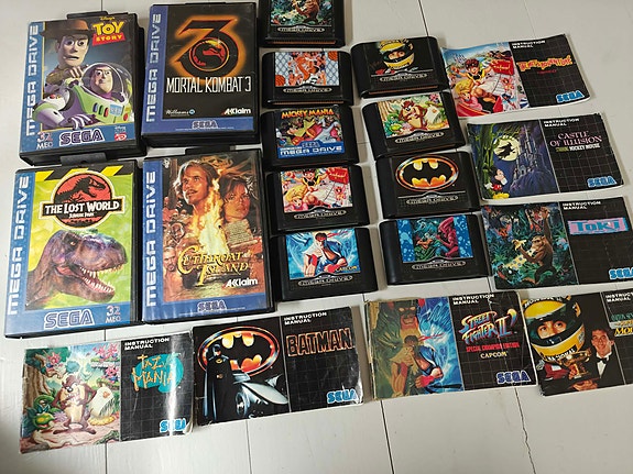 Sega Mega drive pelit
