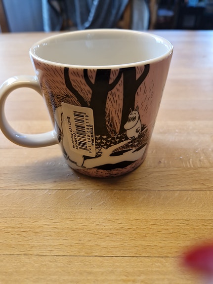 Arabia Muumi muki Rakkaus, vaaleanpunainen, uusi