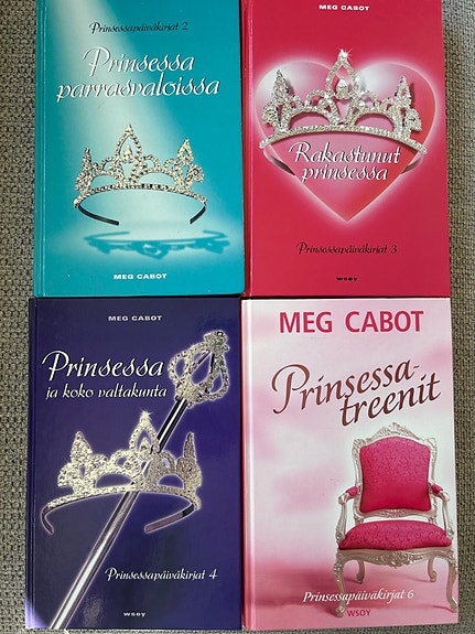 Prinsessapäiväkirjat -kirjasarja, 4 nidettä