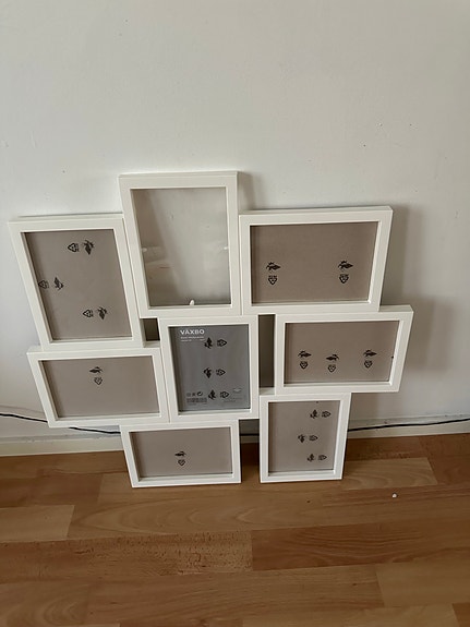 IKEA valkoinen monikehyksinen valokuvakehys