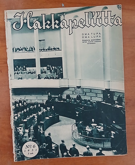 Päätoimittaja Yrjö Ylänne Hakkapeliitta N:o 6 1931