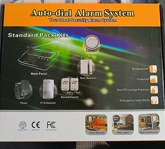 Auto-dial Alarm System -turvajärjestelmä