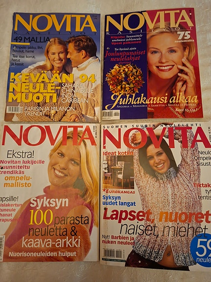 NOVITA -lehtiä (1,50 euroa/kpl)