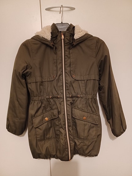 Seppälä Girls vihreä hupullinen takki 134/140 cm