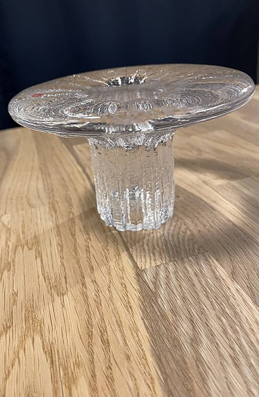 Iittala lasinen kynttilänjalka