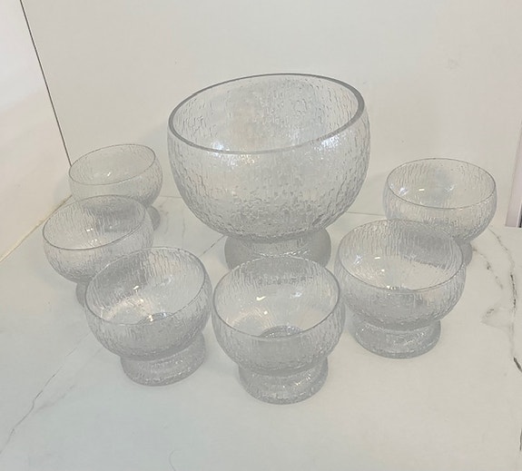 IITTALA KEKKERIT malja ja 6 x annoskulho