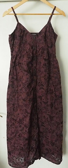 Disturbia Morgana Cotton Broderie Cami Midaxi Dress 36