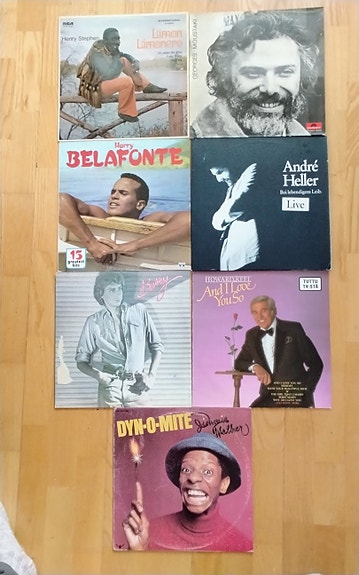 Ulkolaisia vinyyli LP levyjä mies laulajia 1970-1980 luvuilta
